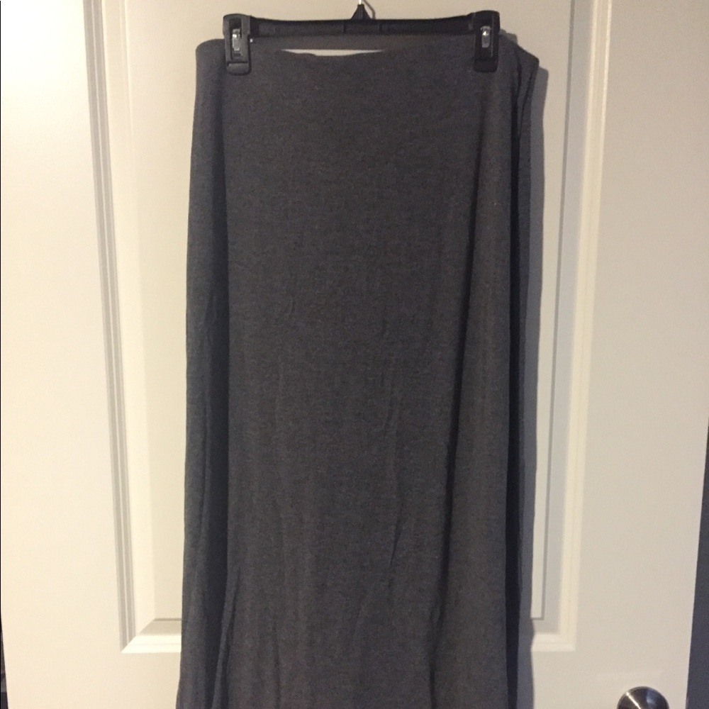 Gray Maxi Skirt